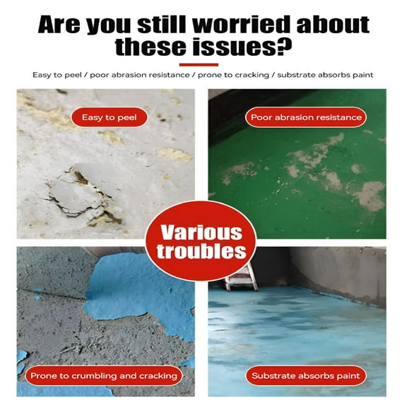 VELIMO Waterproof Epoxy Floor Paint,Water-Based Epoxy Floor Paint,Quick-Dry Anti-Slip Floor Paint,Anti-Slip Concrete Floor Paint for Interior & Exterior