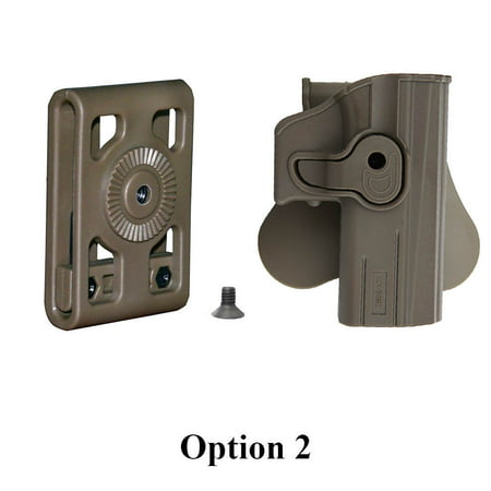 Tactical Scorpion: Fits Glock 19 23 32 Level II Paddle Holster Dark (Best Paddle Holster For Glock 19)