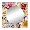 thumbnail image 2 of Designart "Blossoming Spring Array" floral Square Mirror For Wall Decor - Large Multicolor Square Printed Wall Mirror Art - Square Cottage Mirror - Wall Mounted Square Large Mirror, 2 of 5