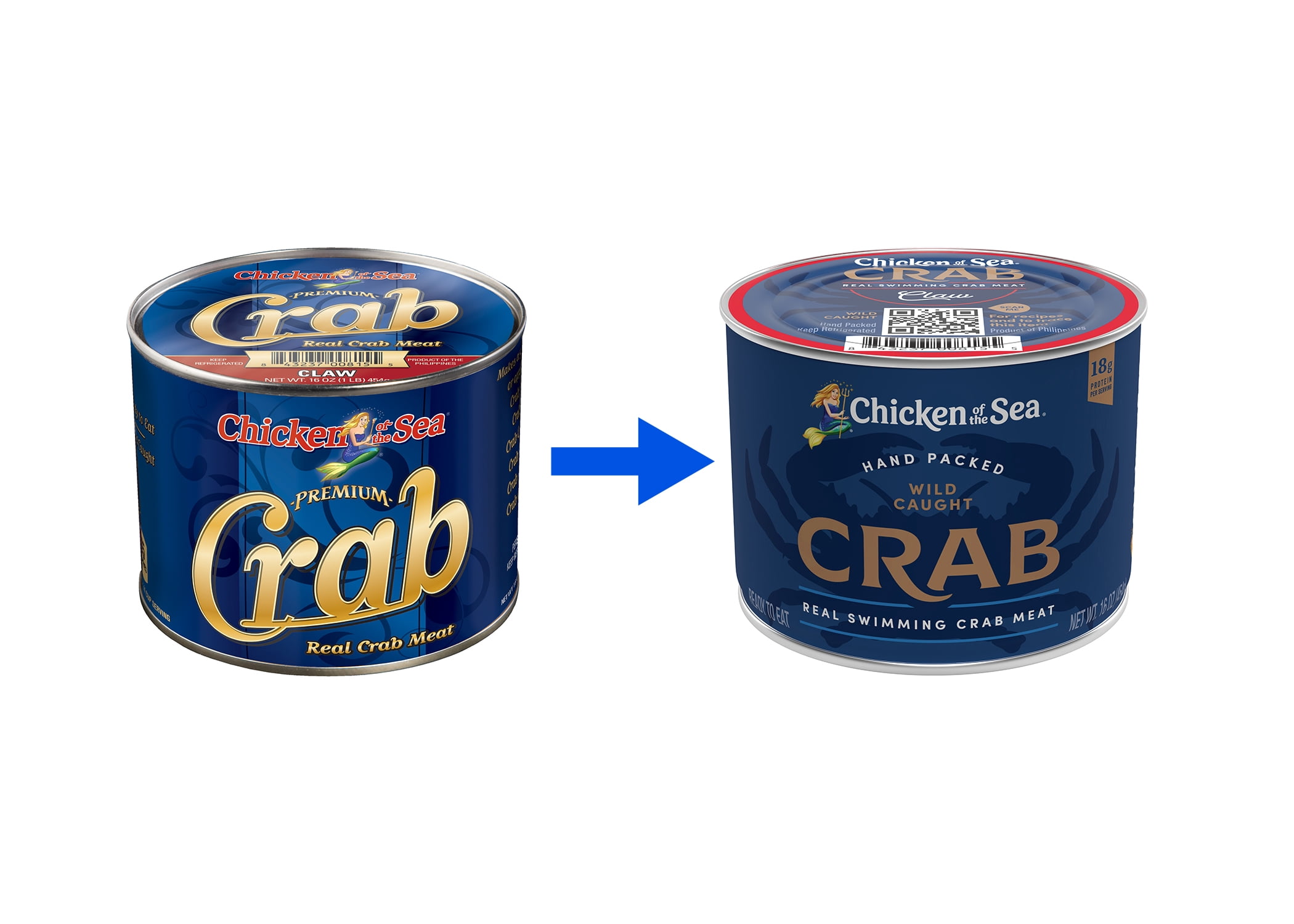 Chicken of the Sea Premium Crab Meat, Claw, 16oz Can
