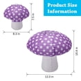 thumbnail image 4 of Faroles de papel Windspeed con forma de hongo de 20 cm y 30 cm, color morado, 4 unidades, 4 of 7