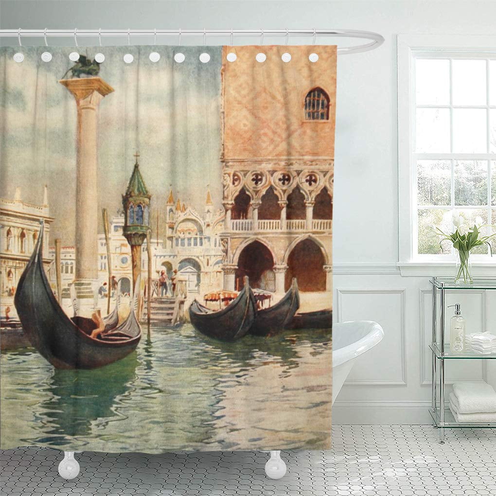 SUTTOM Gondolier Vintage Antique Italy Venice Gondola Travel Pretty