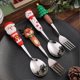 thumbnail image 2 of Christmas dinnerware set with reindeer design Wear-Resistant Corrosion-Resistant Rustproof Utensils for Holiday Party Decor, 2 of 5