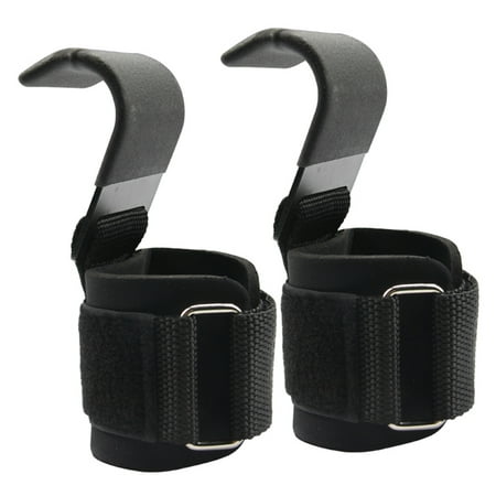 Power Weight Lifting Hooks Pull up Hand Wraps Gym Training Workout Dumbbell Grips Power Lifting