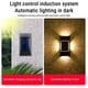 thumbnail image 5 of Xihbxyly Aplique Solar de Pared, Iluminación Exterior de 4 Lados, Resistente Al Agua Ip65, Decoración Moderna para Jardín, Patio o Porche, Fácil Instalación, Luz Cálida, Tamaño 12 X 6,3 X 3 Cm, 1 Paq, 5 of 7