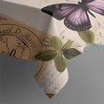 thumbnail image 4 of Vintage Butterfly Flower Pattern Rectangle Tablecloth 60"x120",Waterproof Polyester Rectangle Table Cloth, Wipeable Spillproof Polyester Tablecloth for Dining, Camping, Indoor and Outdoor, 4 of 6