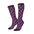 thumbnail image 2 of Fotbe Rose Flowers print Women's Men's Novelty Crew Socks Cotton Socks Knee High Socks for Walking,Running,Nurses,Pregnancy, 2 of 8