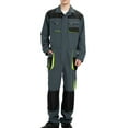 thumbnail image 4 of Dxzfnsa Men's Long Sleeve Coverall, Stain & Wrinkle Resistant Mens Work Coverall with Multi Pockets Hiking Pants Men(Army Green-XL), 4 of 6