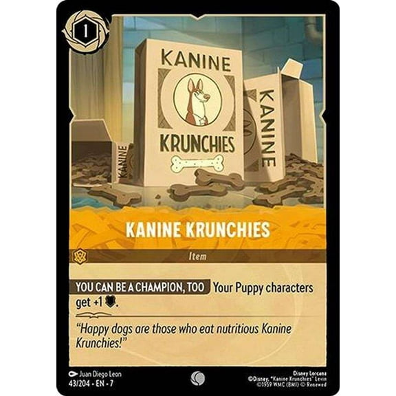Disney Lorcana Archazia's Island Common Kanine Krunchies #43