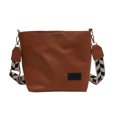 thumbnail image 2 of Bolso bandolera de gran capacidad para mujer, PU, ​​bandolera sólida (marrón) Tmvgtek Para estrenar, 2 of 9