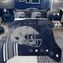 jejeloiu American Rugby Football Twin Comforter Sets,Boys Ball Games Bedding Set For Kids Reversible 2-Piece