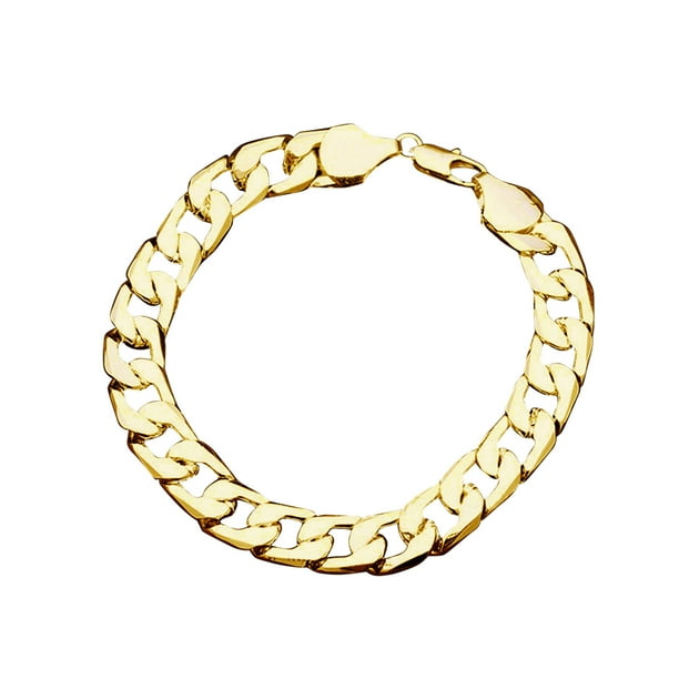 Side Pulsera de Oro Blanco Pulsera de los hombres 8MM N-K Pulseras 6MM