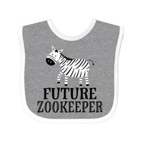 Inktastic Future Zookeeper Zoo Animals Boys or Girls Baby Bib