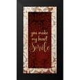 thumbnail image 2 of Kimberly, Allen 11x18 Black Modern Framed Museum Art Print Titled - Smile, 2 of 5