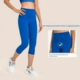 thumbnail image 2 of Pantalones de yoga de cintura alta y levantamiento de cadera desnudos, ajustados y elásticos, para adelgazar el abdomen, para correr y hacer ejercicio, para mujer, 2 of 6