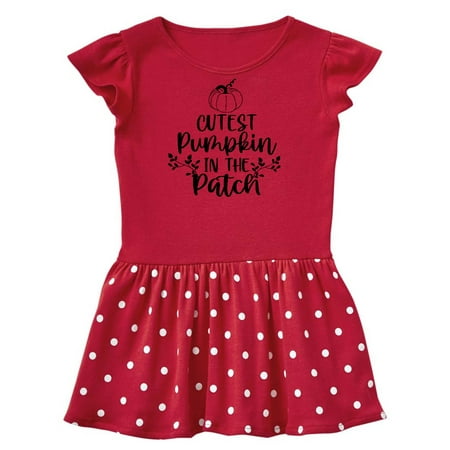 

Inktastic Thanksgiving Cutest Pumpkin in The Patch Gift Toddler Girl Dress