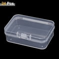 thumbnail image 3 of Uxcell 24pcs 2.52" x 1.77" x 0.79" Plastic Beads Storage Containers Box, Clear, 3 of 7