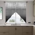 thumbnail image 4 of Gradient Black Swag Valances for Windows 2 Pack Abstract Black Grey White Gradient Water Ripples Swag Kitchen Curtains 63 Inches Long Rod Pocket Short Window Treatment for Kitchen Bathroom 36"x63", 4 of 9
