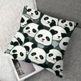 thumbnail image 7 of Panda Face Decorative Pillow Cases  Super Soft Throw Pillows Cover for Sofa Chair Bedroom, 7 of 7