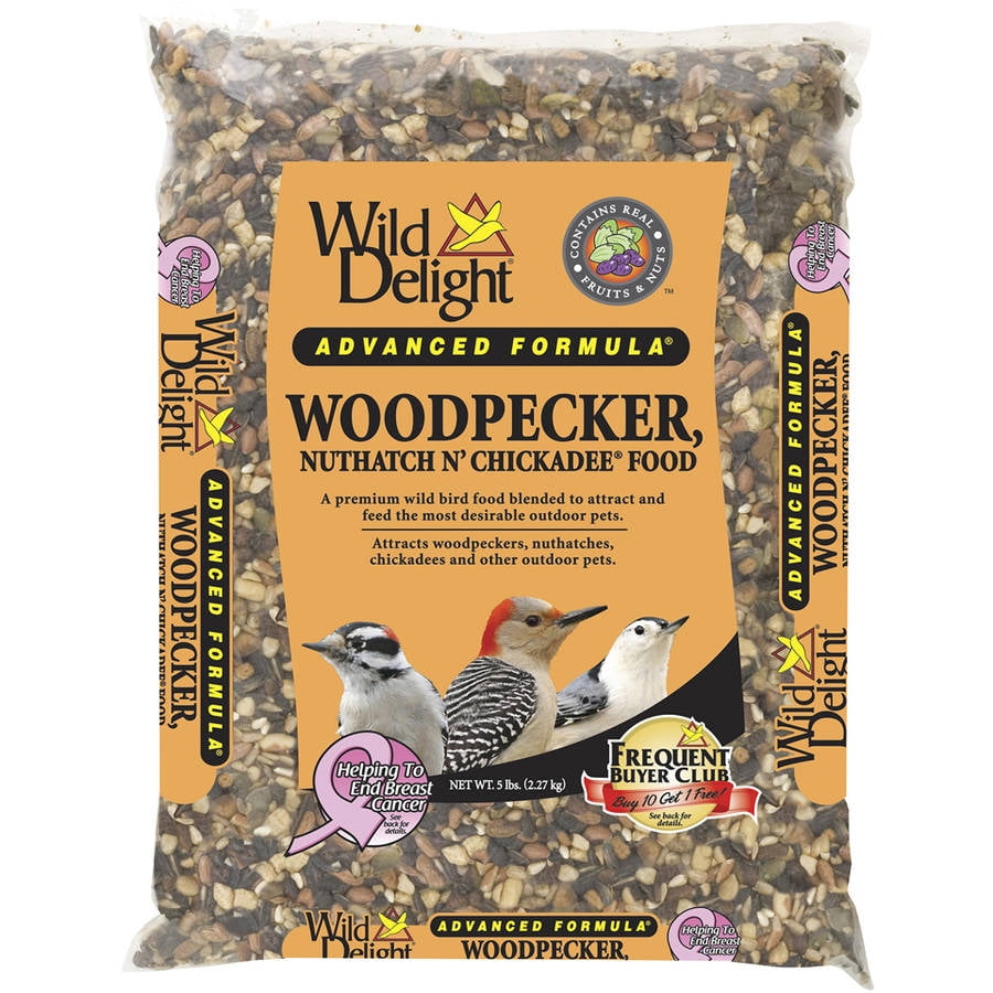 Wild Delight 364050 5 Lb Woodpecker, Nuthatch N' Chickadee Bird Seed