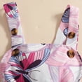 thumbnail image 6 of TOWED22 Baby Girl Clothes Newborn Infant Summer Outfits Ruffle Sleeve Romper and Floral Shorts Set for 0-18 Months Purple,0-3 M, 6 of 6