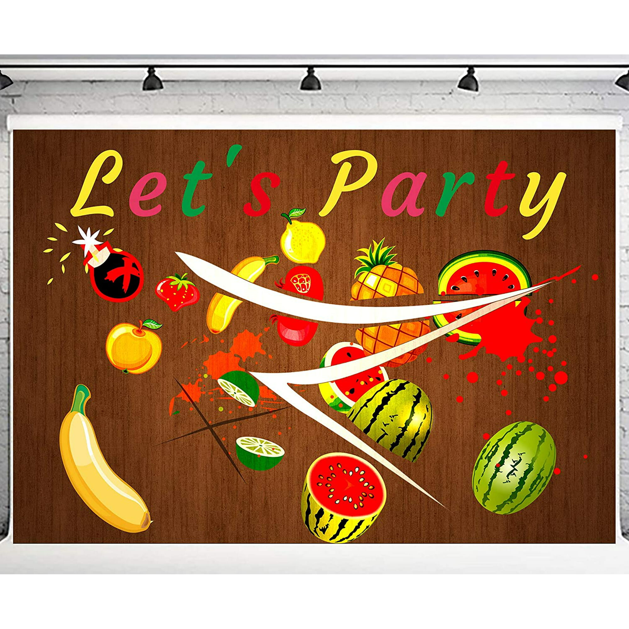 PHMOJEN 10x7ft Fruit Slice Theme Backdrop for Party Banner Fruit Cut Fruit  Ninja Background LHPH830 | Walmart Canada