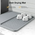 thumbnail image 3 of Silicone Coffee Mat, 24'' x 16'' Bar Mat with Detachable Dish Drying Mat for Countertops, Fits Under Coffee Maker, Machine, Espresso Machine, Dish Rack, 3 of 8