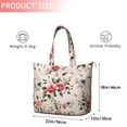 thumbnail image 4 of Pioneer Flower Floral Print Pattern Travel Tote Bags for Women Carry On,Large Weekender Bags for Women Travel,Multi Functional Duffle Bag for Work,Shopping,Sports, 4 of 5