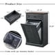 thumbnail image 2 of Armario inclinable para papelera IFGET Farmhouse, gris oscuro, 2 of 6