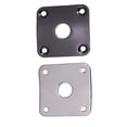 thumbnail image 1 of Cubierta de licencia de guitarra perfke 4 Piezas de Metal Cuadrada Placa de jack de guitarra LP, 1 of 6