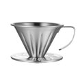 thumbnail image 1 of Kaffe-droppfilter i rostfritt stål V-form Kaffe-tratt Handbryggd Kaffe-filter Häll över Kaffe-bryggkopp S, 1 of 5