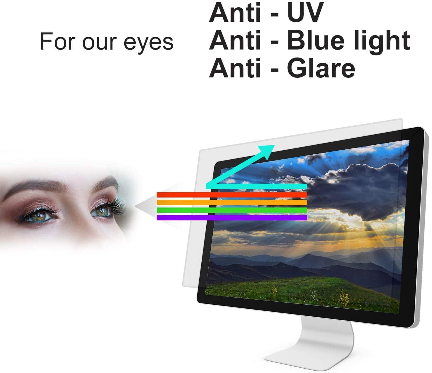 XBLUE Blue Light Protection Film 23.8 in Laptop Monitor Screen