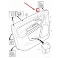 thumbnail image 3 of Left Front Door Handle Beige Chrome Pull 39856976 for Volvo, 3 of 5