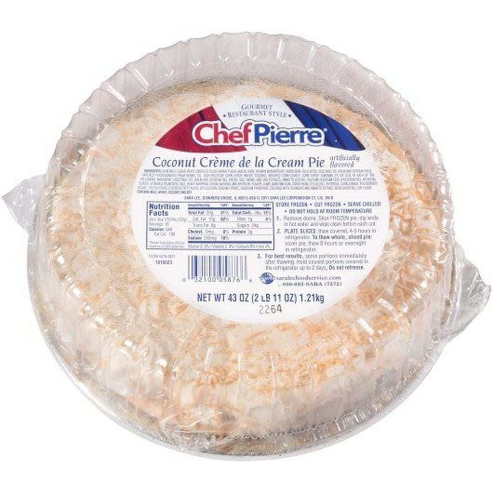 Sara Lee Chef Pierre Creme de la Cream Pie - Variety Pack, 10 inch -- 4 per case.