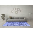 thumbnail image 3 of Ahgly Company Machine Washable Indoor Rectangle Abstract Blue Modern Area Rugs, 6' x 9', 3 of 4
