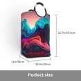 thumbnail image 2 of Honeii Colorful Surreal Landscape Print Laundry Hamper Collapsible Laundry Baskets, Freestanding Waterproof Clothes Hamper with Easy Carry Handles, 2 of 5