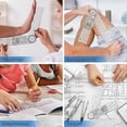 thumbnail image 3 of 4 Pieces Goniometer Physiotherapy 360 Degree Rotation Protractor Physiotherapy PVC for Physiotherap, 3 of 4