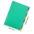 thumbnail image 2 of USHOBE 21Ud Separadores Para Y Cuaderno En PP Resistentes Con Pestañas Para Multi, 2 of 6