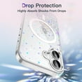 thumbnail image 5 of JETech Glitter Case for iPhone 17 6.3-Inch Compatible with MagSafe, Clear Cute Bling Sparkle for Women and Girls, Shiny Shockproof Magnetic Sparkly Phone Cover (Clear), 5 of 6
