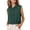 Dark Green, variant on Women's Sleeveless Workout Hoodies Gym Activewear Crop Tank Top Open Side Sweatshirt for Athletic Exercise Running