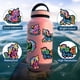 thumbnail image 5 of Paquete de stickers Kedikamodi de 56 piezas, unicornio neón, vinilo impermeable, 5 of 7