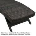 thumbnail image 6 of EDYO Living 2-Piece Outdoor Chaise Lounge Set - Brown PE Wicker and Weatherproof, 6 of 8