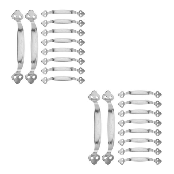 Worgeous 20 pcs Drawer Handles Heavy Duty Stainless Steel Drawer Pulls Ergonomic Pull Handles for Modern Classic and Rustic Furniture Styles