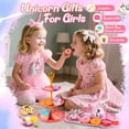 thumbnail image 7 of HopeRock Tea Party Set for Little Girls, 42PCS Unicorn Toys for Girls Ages 3 4 5 6 Years, Pink Pretend Play Toys Set for Girls Birthday Gifts., 7 of 7