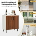thumbnail image 6 of Giantex Wood Storage Cabinet, Free Standing Sideboard Cabinets w/Doors & Adjustable Shelves, Accent Cabinet, 6 of 6
