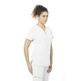 thumbnail image 4 of healing hands Scrubs top for Women 3 Pocket Zipper Y-Neck Women's Scrub Top Light Breathable Stretch Fabric 2254 Sonia HH360 White L, 4 of 6