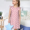 thumbnail image 4 of Balery Irregular Plaid Camisón de princesa para niñas, pijama de algodón con mangas abullonadas, suave y bonito.-XX-Large, 4 of 6