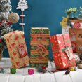thumbnail image 4 of Wrapping Paper, Vintage Kraft Paper, Wrapping Paper, Snowman Bells, Christmas Tree Gift Paper, 4 of 5