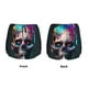 thumbnail image 3 of Balery Modern Abstract Colorful Skull B Pantalones cortos deportivos para mujer con forro y dos bolsillos, elásticos, para entrenamiento, gimnasio, yoga-Large, 3 of 7