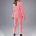 thumbnail image 6 of Pyhlmscde Women's Winter Solid Color Buttoned Slim Fit Cardigan Two Piece Set, Cardigan Sweaters for Women, Cardigan for Women, Fall Outfits for Women, 6 of 6